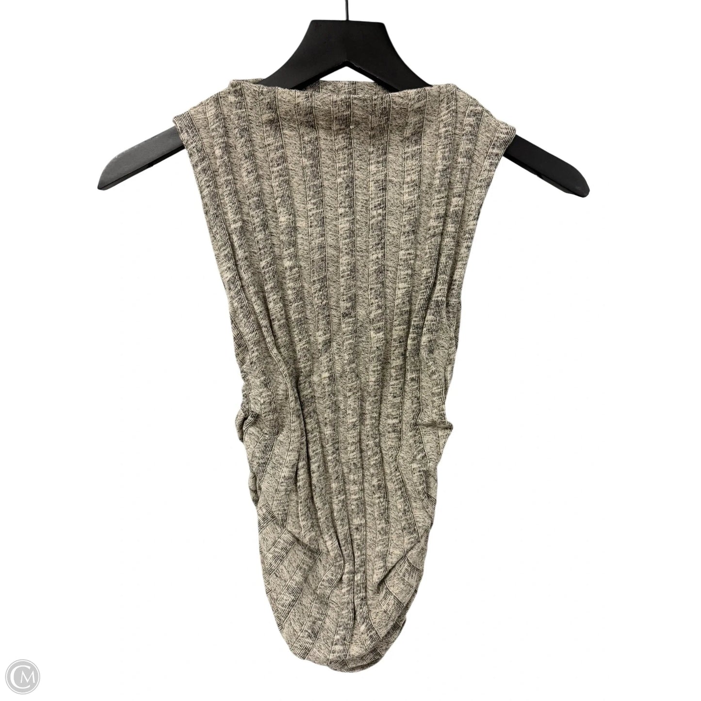 Top Sleeveless By Project Social Tee In Black & Cream, Size: Xs