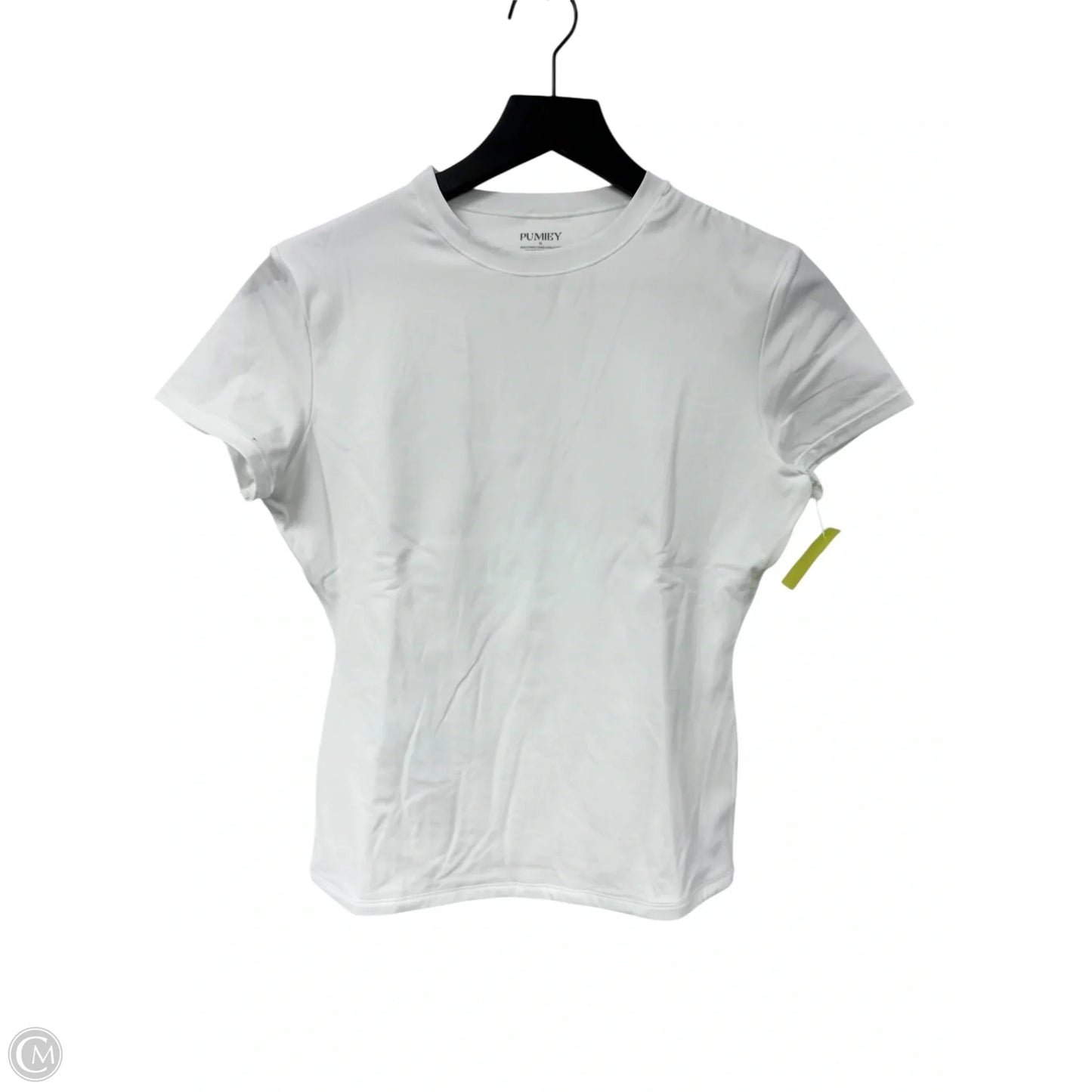 Top Short Sleeve Basic By Cme In White, Size: M