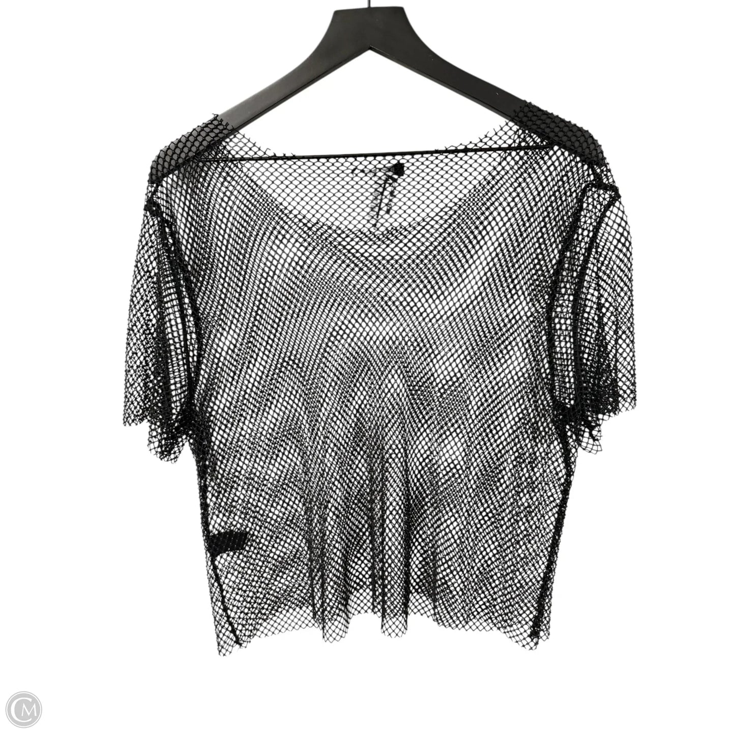 Top Short Sleeve By Cmc In Black, Size: L