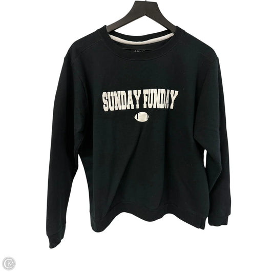 Sweatshirt Crewneck By Anvil In Black, Size: L