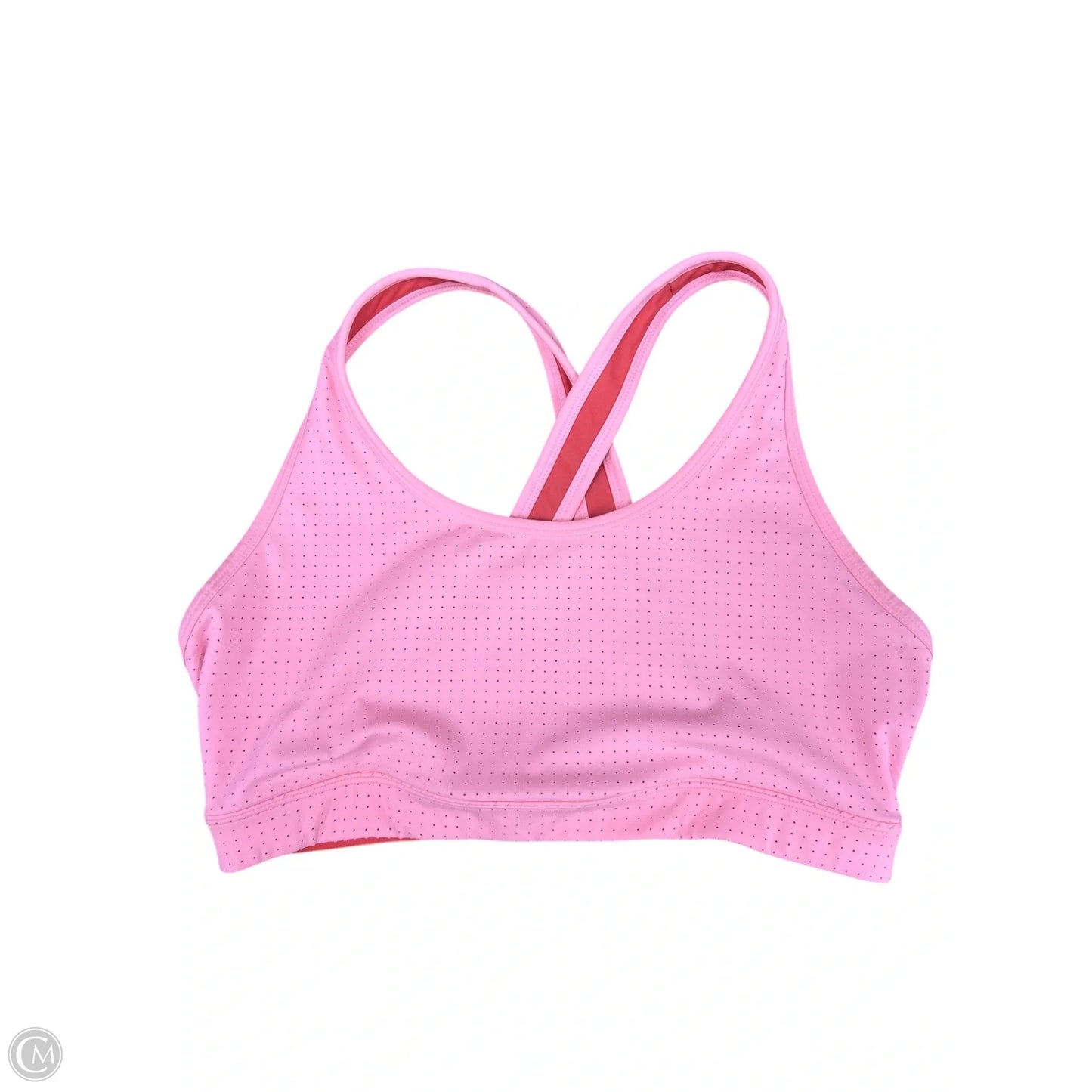 Athletic Bra By Avia In Pink & Red, Size: L