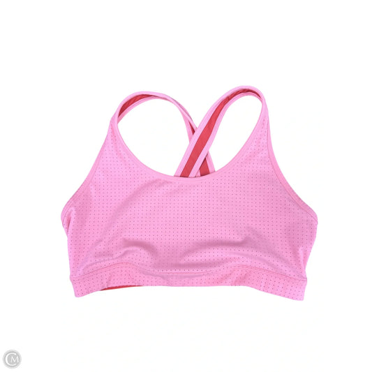 Athletic Bra By Avia In Pink & Red, Size: L