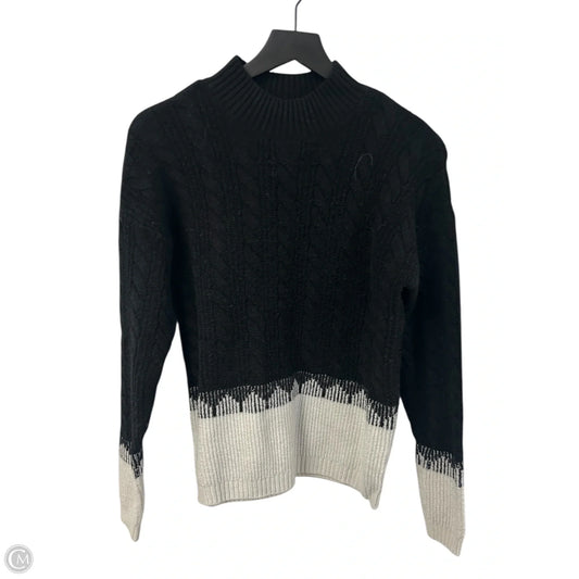 Sweater By Liz Claiborne In Black & White, Size: S