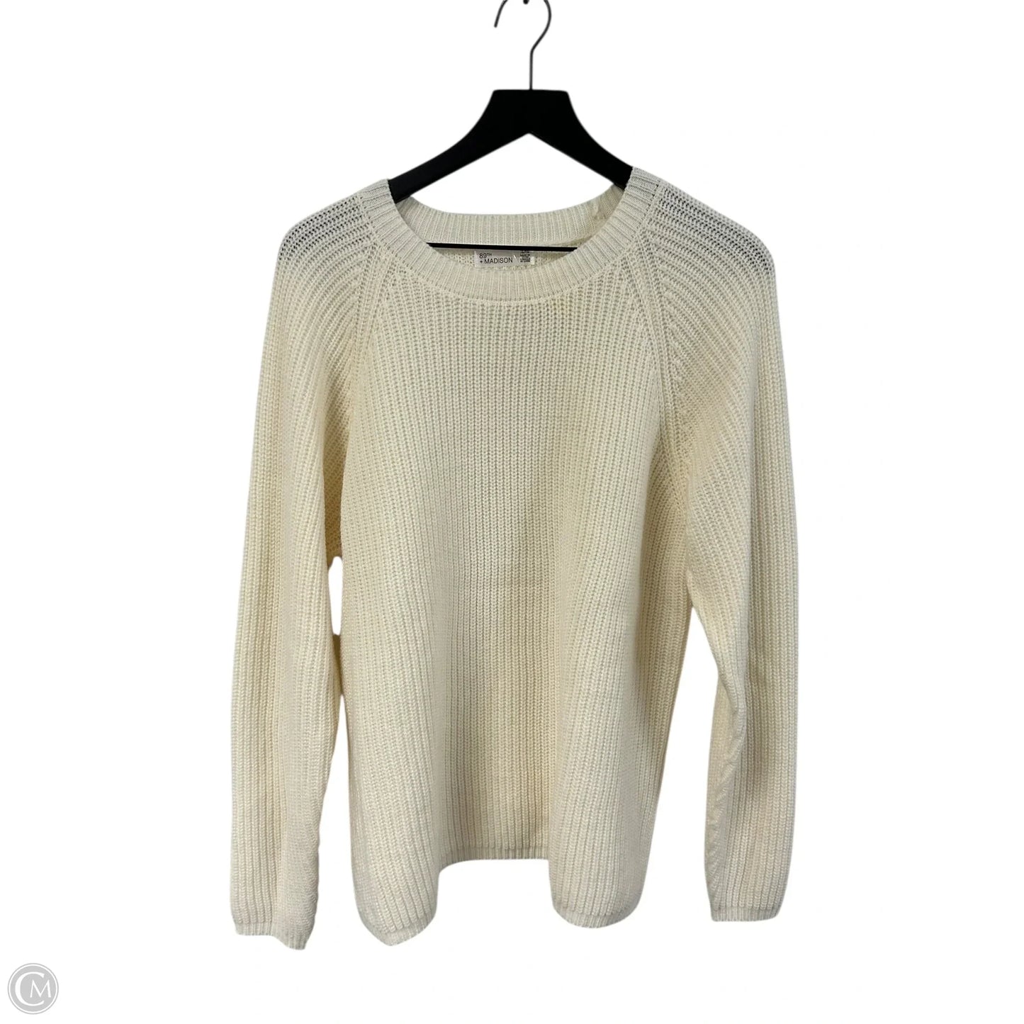 Sweater By 89th And Madison In Cream, Size: Xl