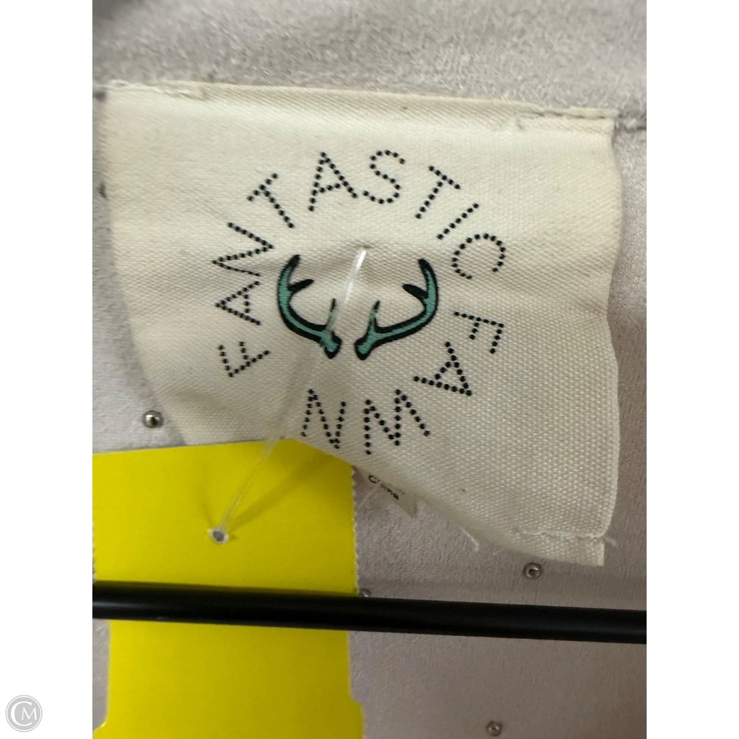 Jacket Shirt By Fantastic Fawn In Cream, Size: L