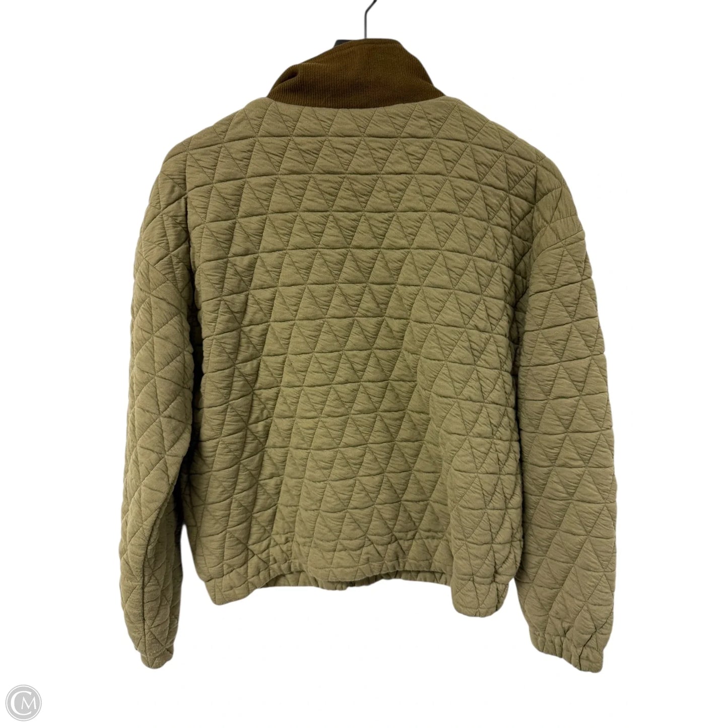 Jacket Puffer & Quilted By Hem & Thread In Green, Size: S