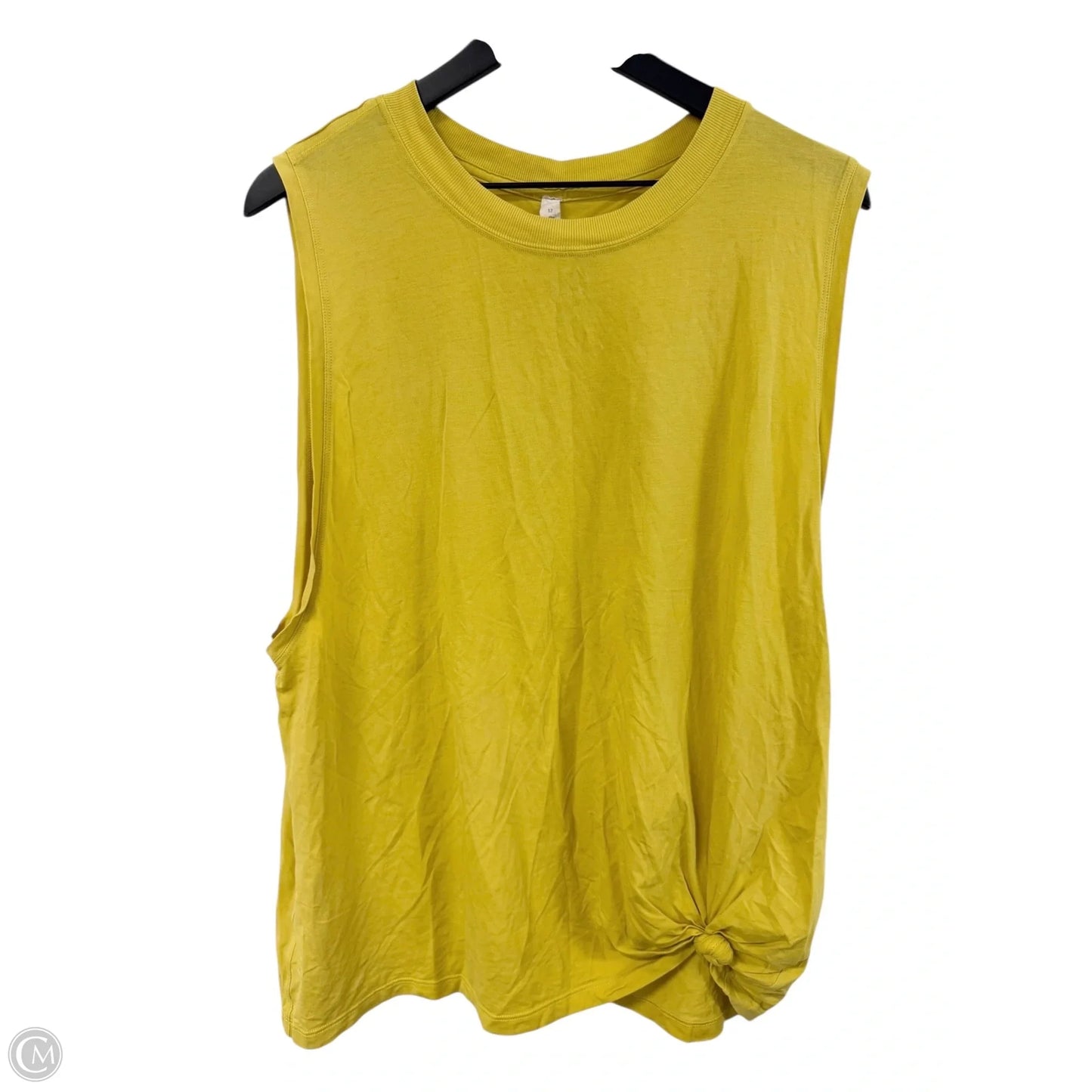 Athletic Tank Top By Lululemon In Yellow, Size: 12