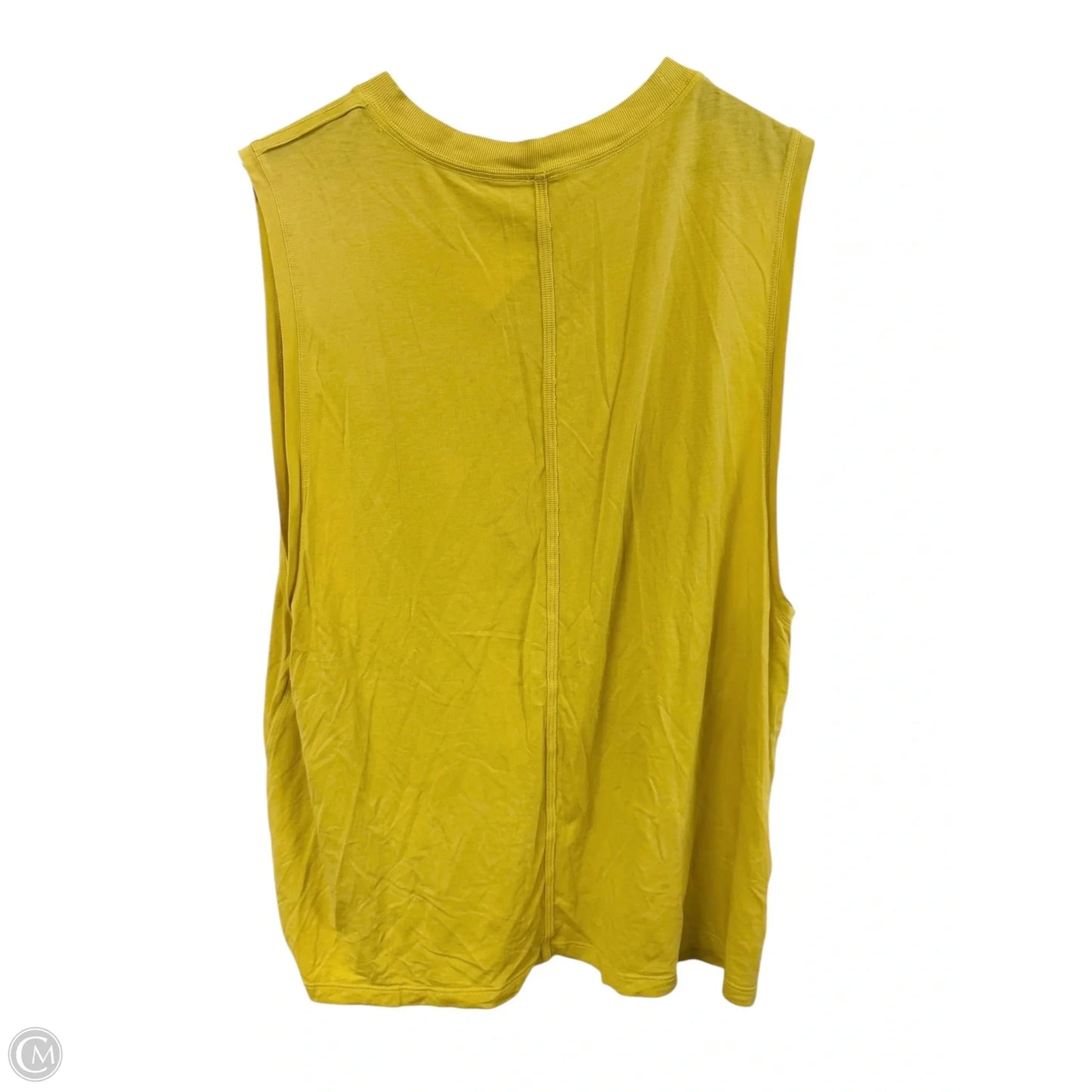 Athletic Tank Top By Lululemon In Yellow, Size: 12