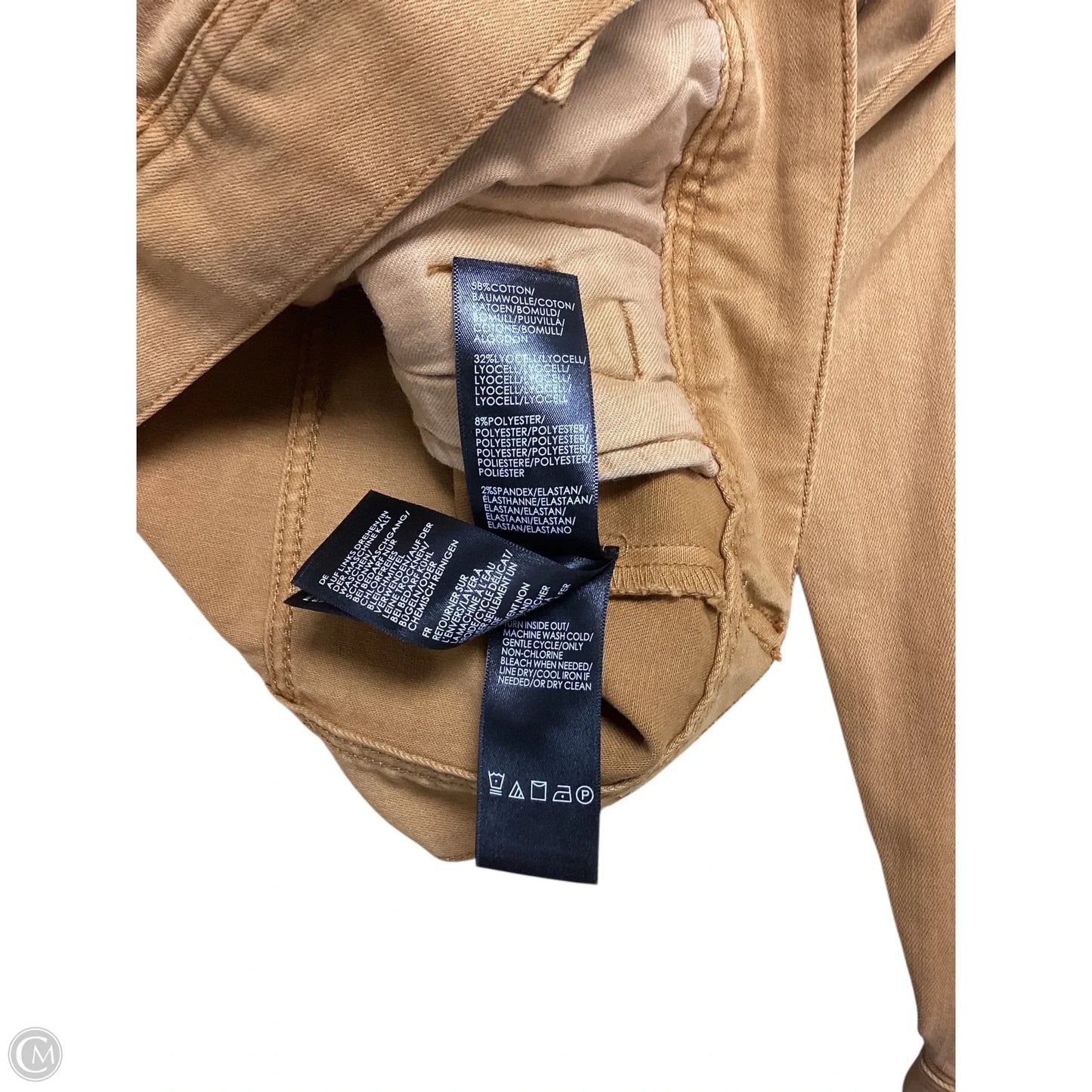 Jacket Denim By Liverpool In Yellow Denim, Size: L