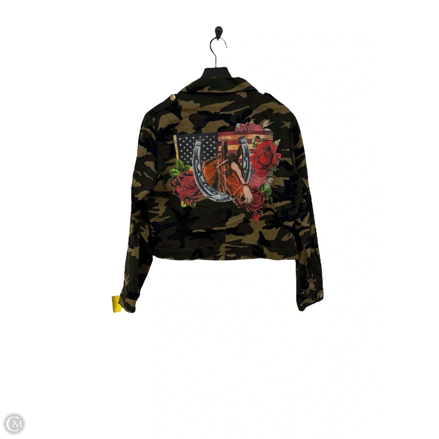 Jacket Denim By Clothes Mentor In Camouflage Print, Size: Xl