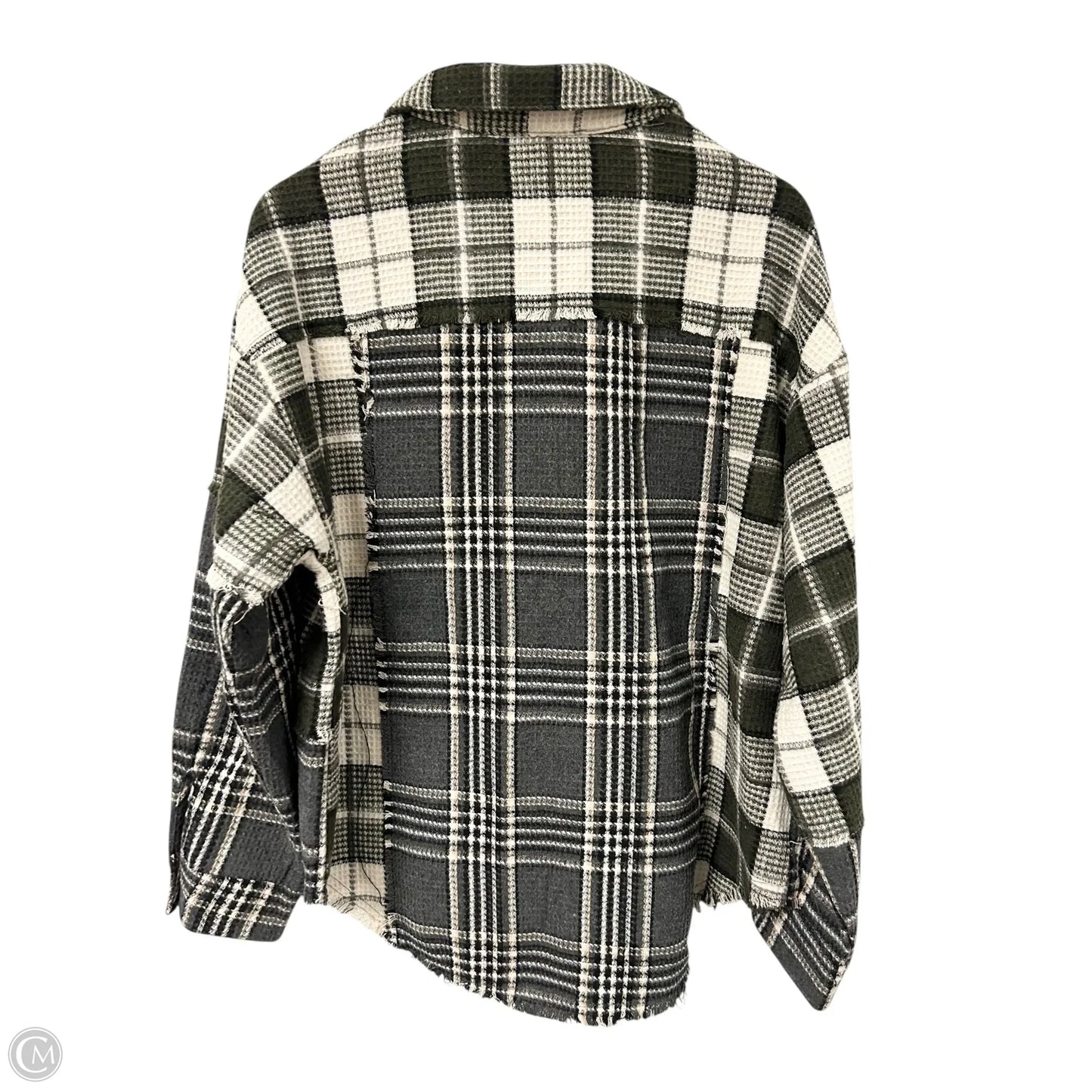 Jacket Shirt By New In In Plaid Pattern, Size: L