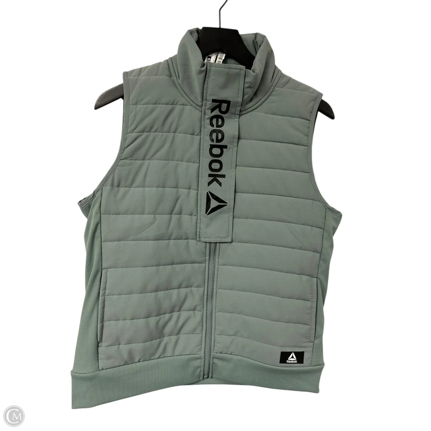 Vest Puffer & Quilted By Reebok In Green, Size: L