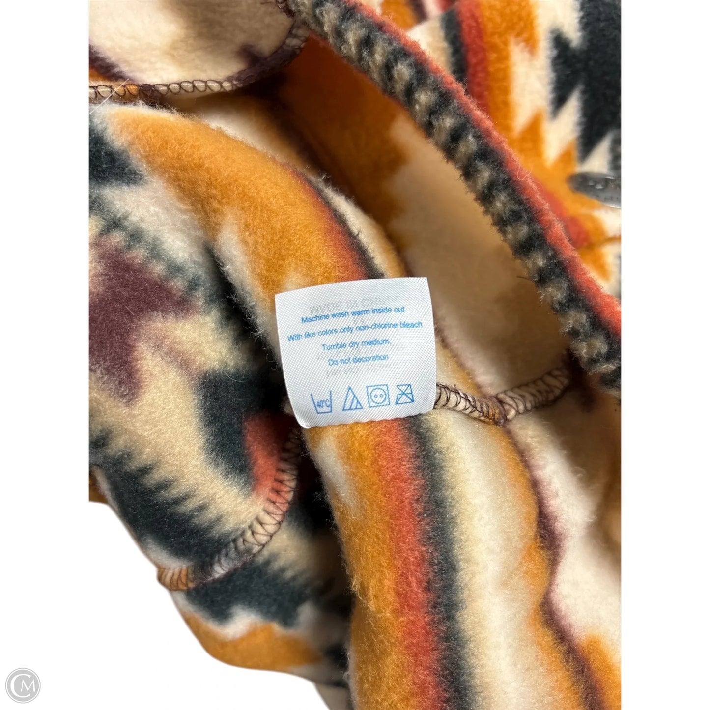 Jacket Fleece By Clothes Mentor In Multi-colored, Size: M