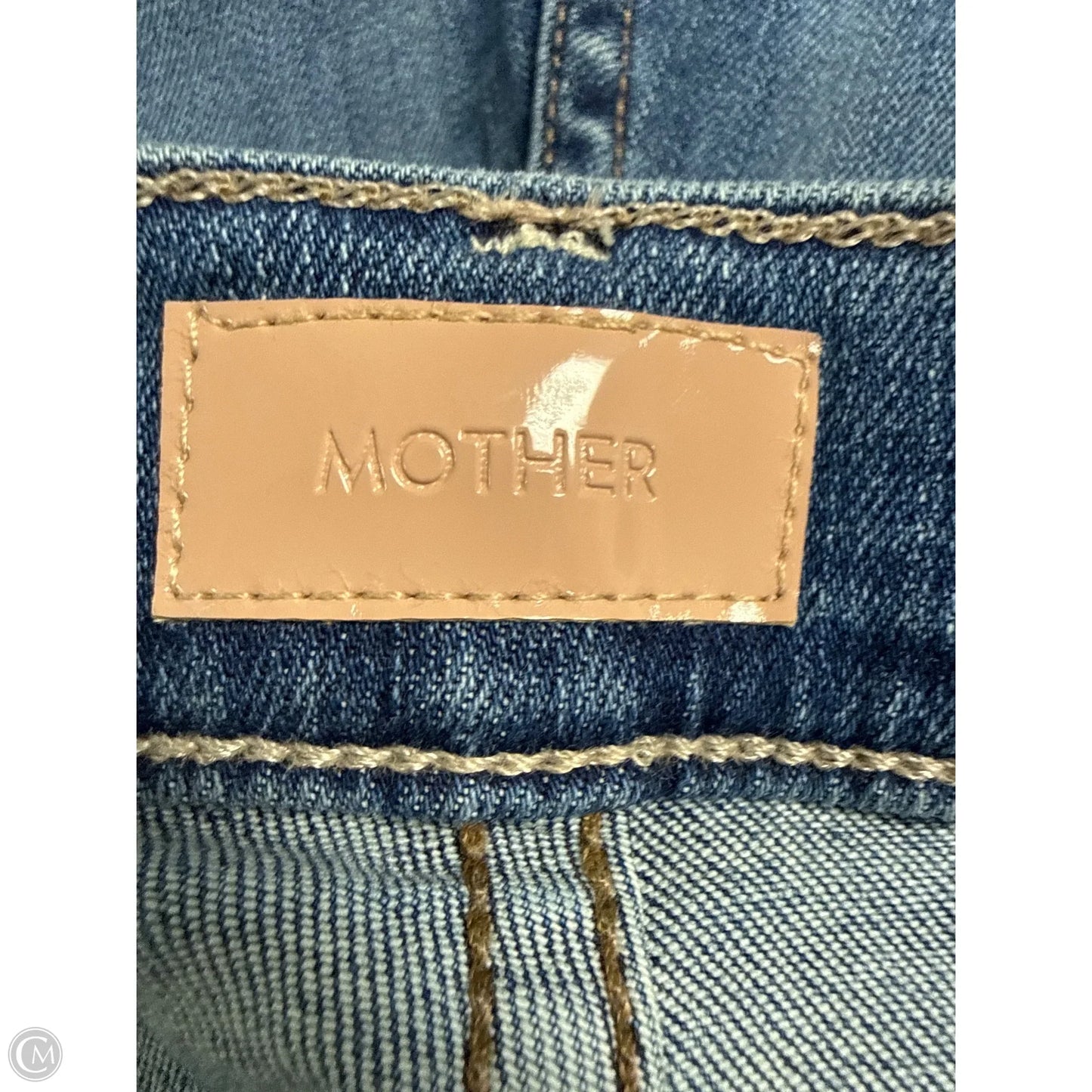 Jeans Straight By Mother In Blue Denim, Size: 6