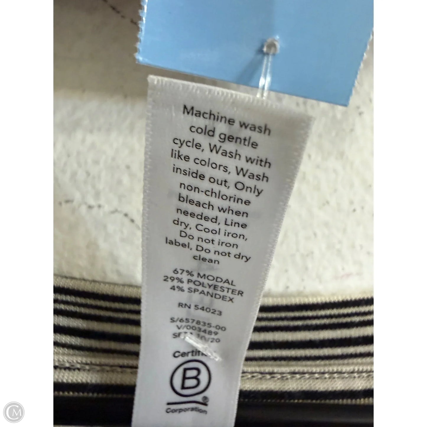 Athletic Top Long Sleeve Crewneck By Athleta In Striped Pattern, Size: 1x