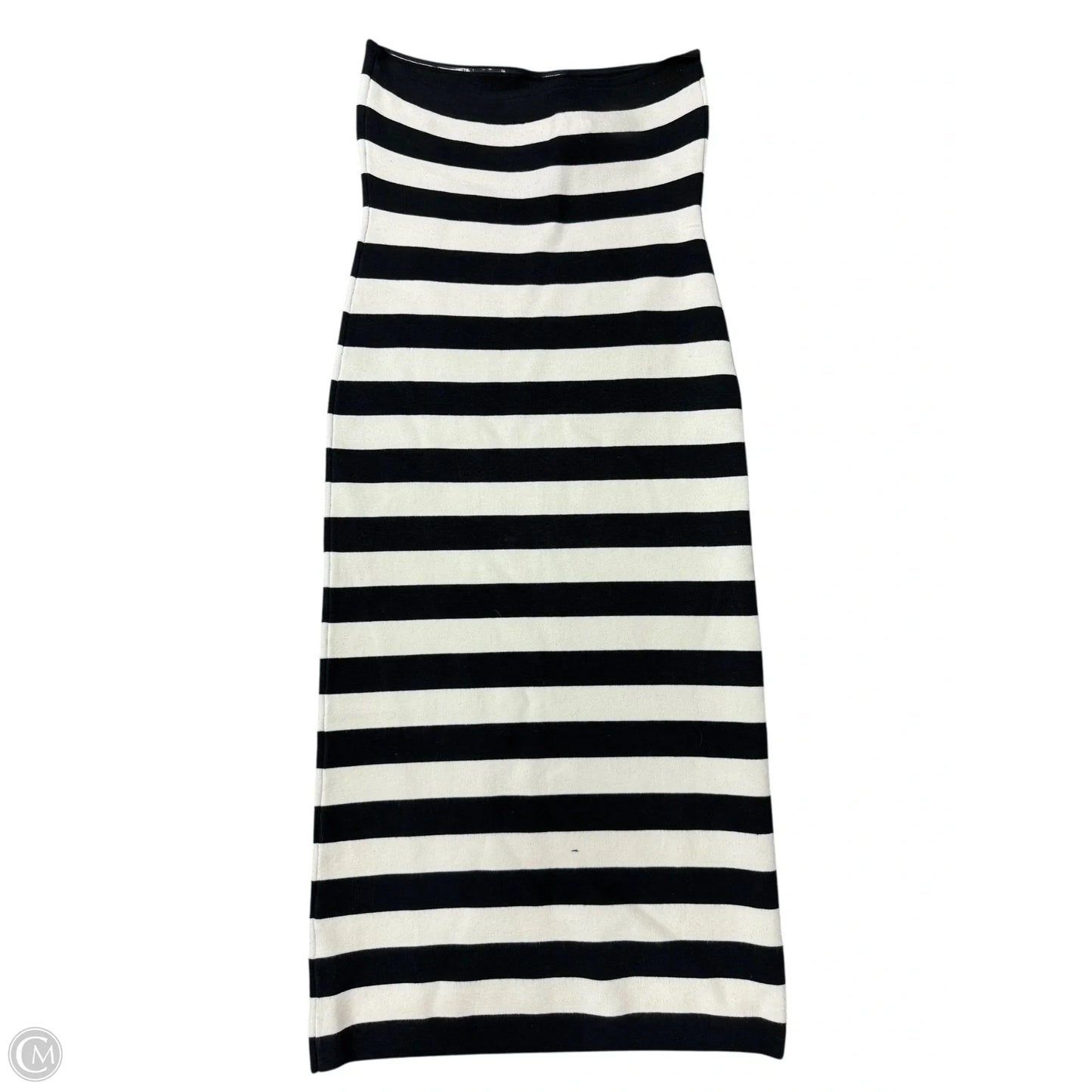 Dress Casual Maxi By Abercrombie And Fitch In Black & Cream, Size: Xl