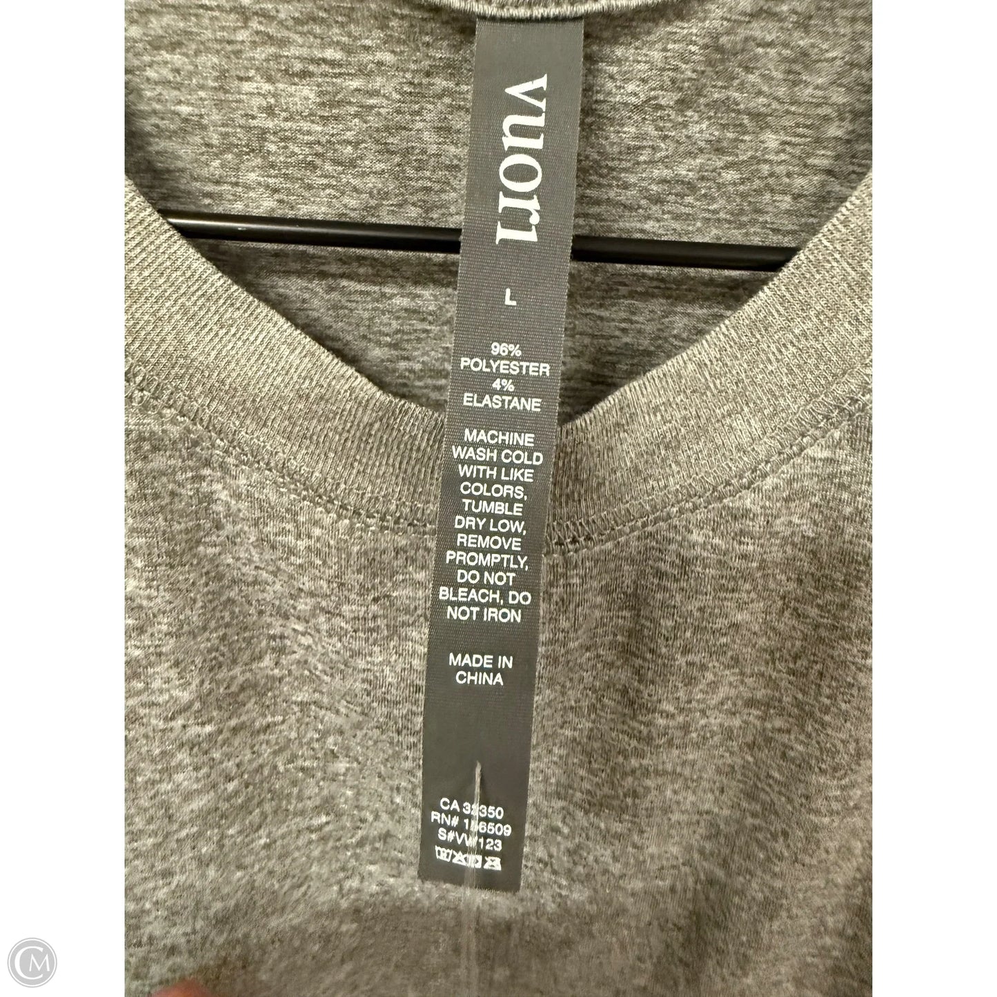 Athletic Tank Top By Vuori In Grey, Size: L