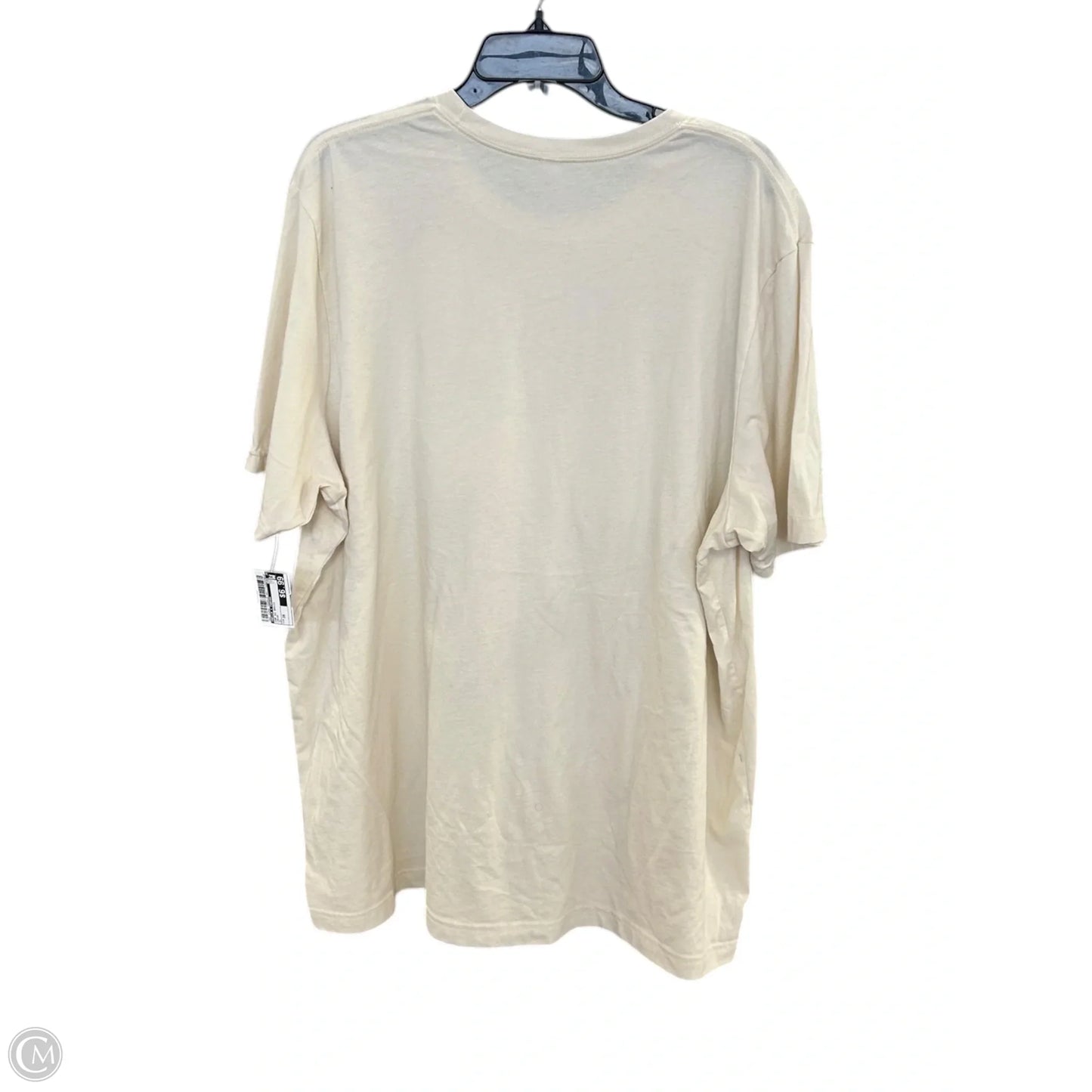 Top Short Sleeve Basic By Bella + Canvas In Cream, Size: 3x