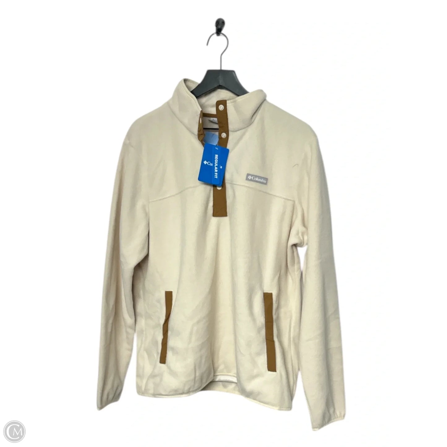 Sweatshirt Collar By Columbia In Brown & Cream, Size: Xxl