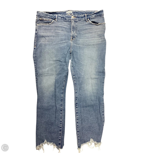 Jeans Skinny By Good American In Blue Denim, Size: 18