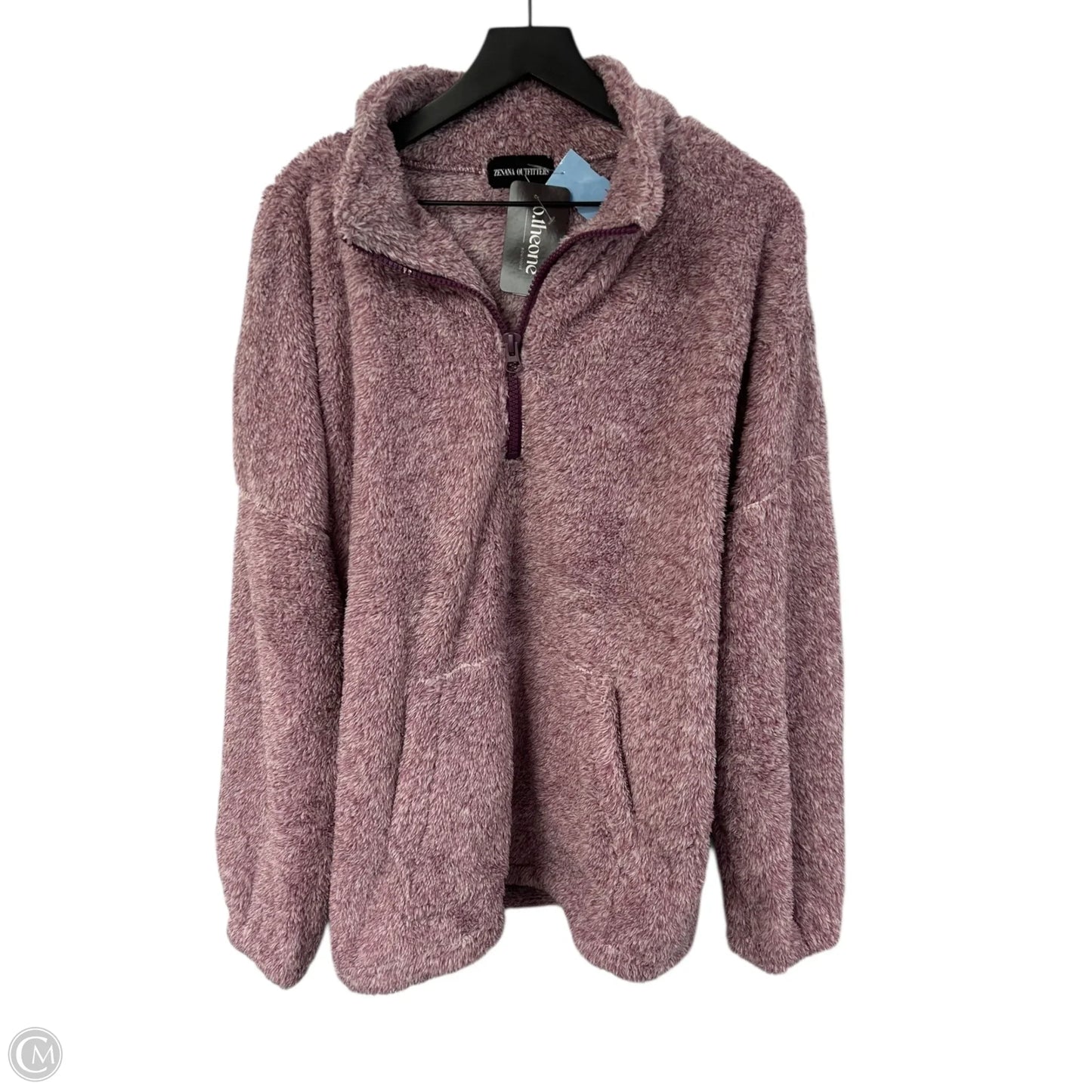 Sweatshirt Collar By Zenana Outfitters In Purple, Size: Xl