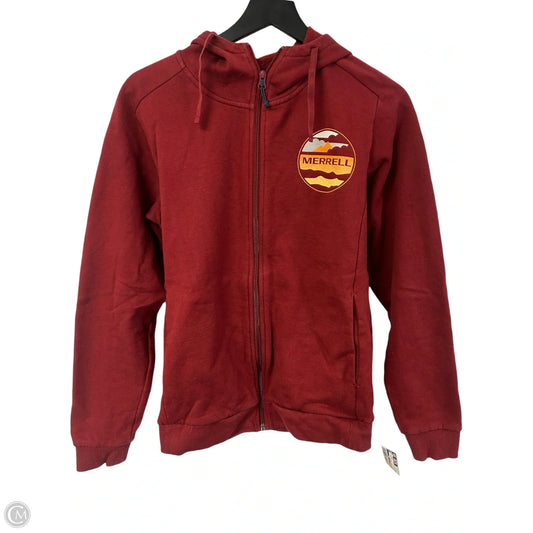 Sweatshirt Hoodie By Merrell In Red, Size: S