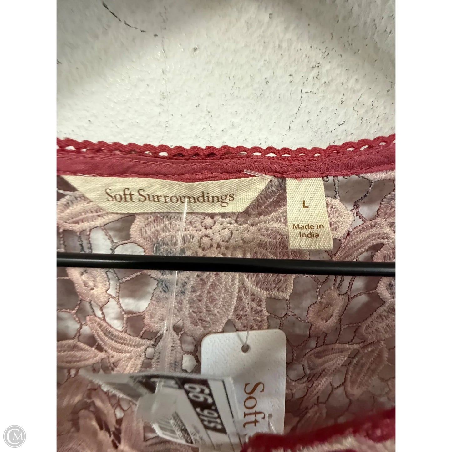 Top Short Sleeve By Soft Surroundings In Floral Print, Size: L