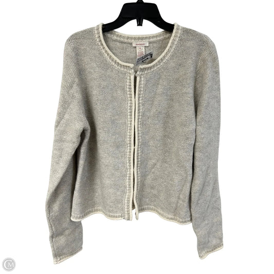 Sweater Cardigan By Sundance In Cream & Grey, Size: Xl