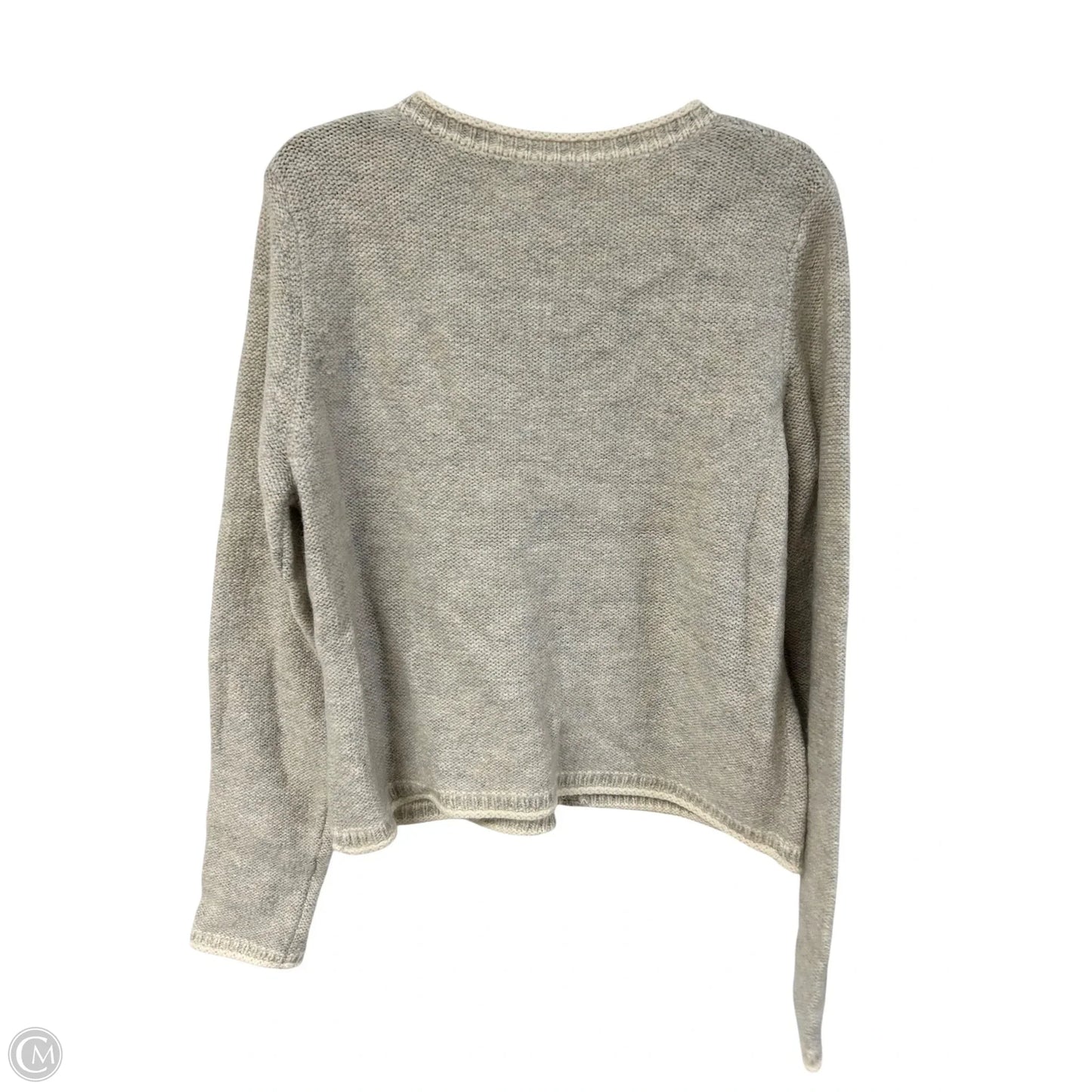 Sweater Cardigan By Sundance In Cream & Grey, Size: Xl