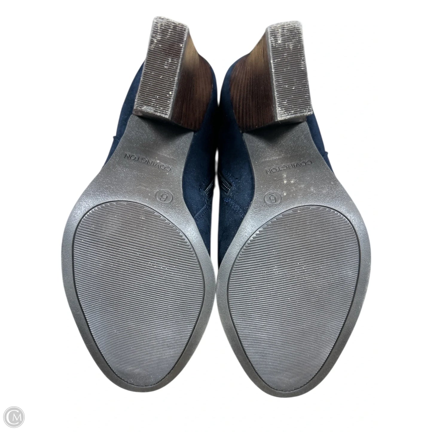 Boots Ankle Heels By Covington In Navy, Size: 6