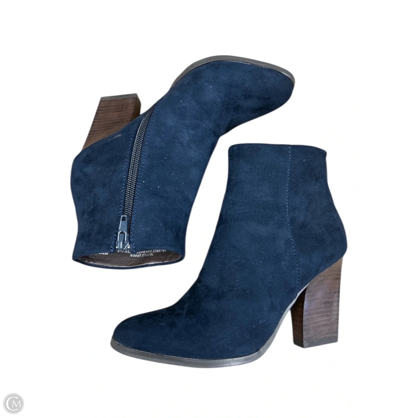 Boots Ankle Heels By Covington In Navy, Size: 6