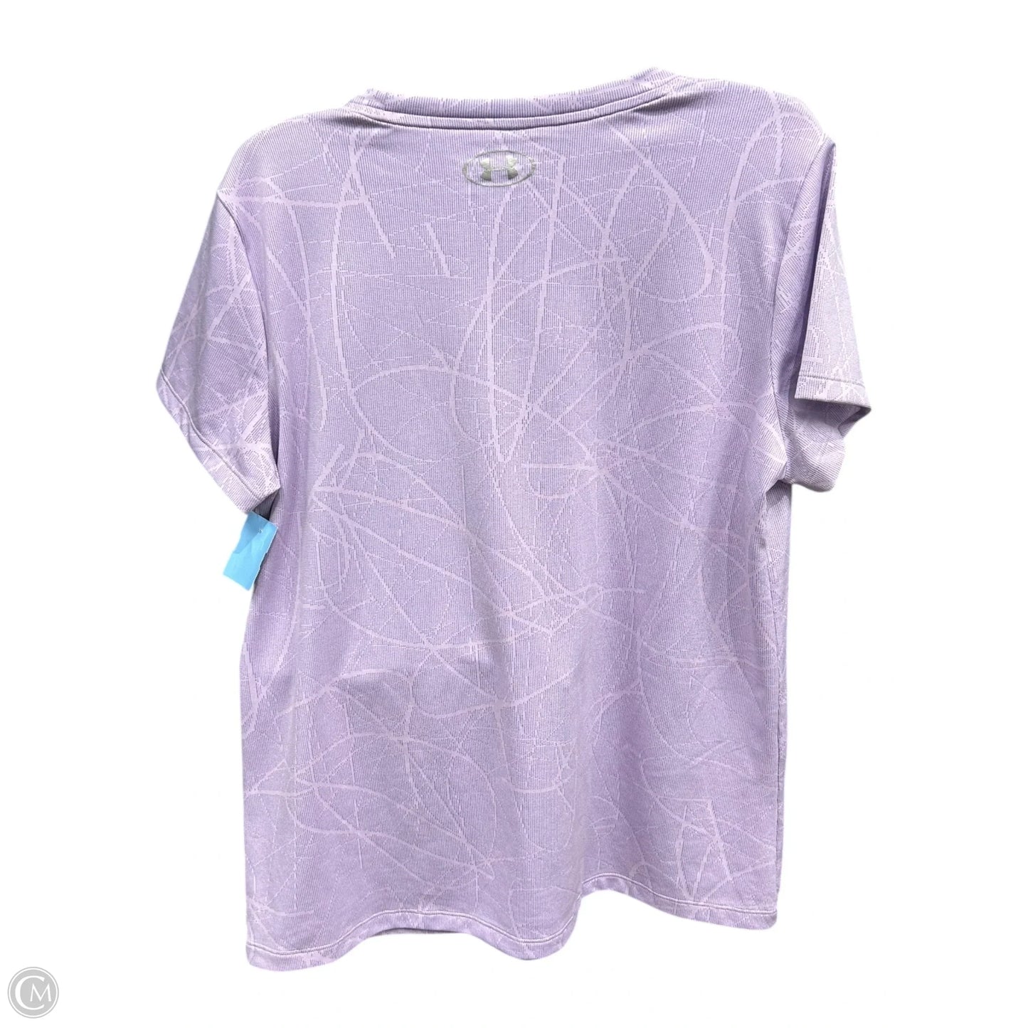 Athletic Top Short Sleeve By Under Armour In Purple, Size: Xl