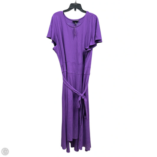 Dress Casual Midi By Lane Bryant In Purple, Size: 4x