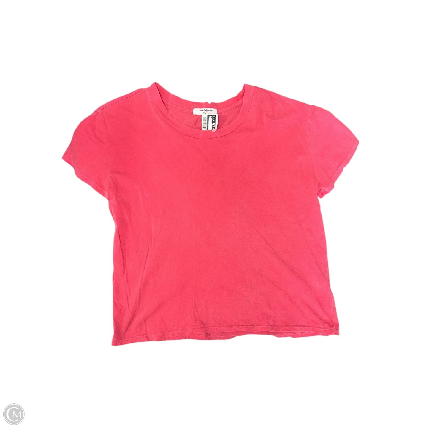 Top Short Sleeve Basic By Cmc In Coral, Size: Xs