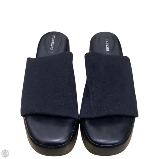 Sandals Flats By Maurices In Black, Size: 9