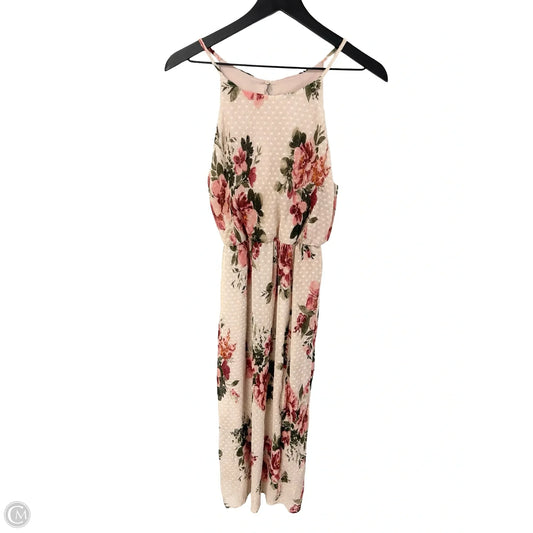 Dress Casual Midi By Lush In Floral Print, Size: S