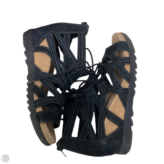 Sandals Heels Wedge By Earth Origins In Black, Size: 9