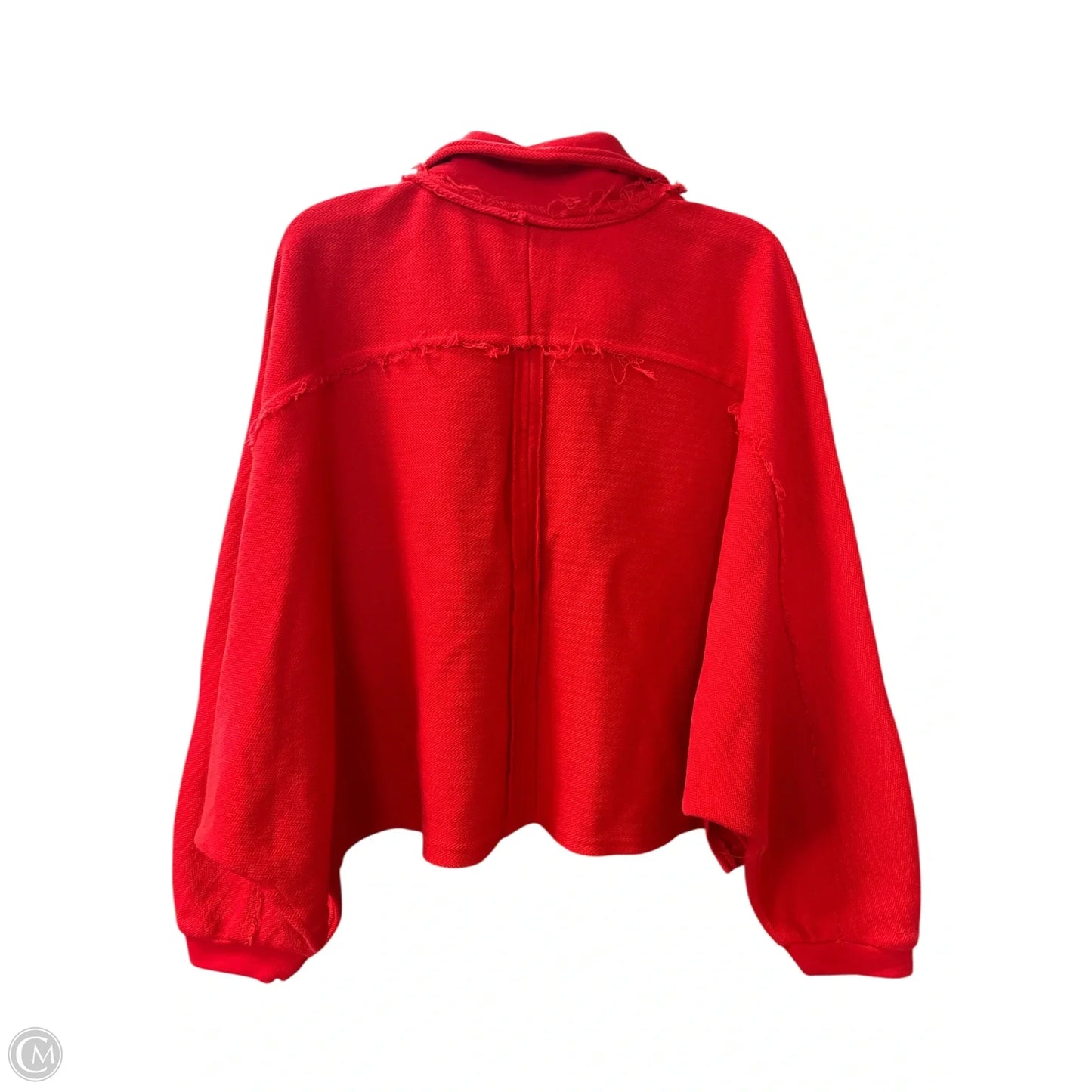 Sweatshirt Collar By Bucketlist In Red, Size: L