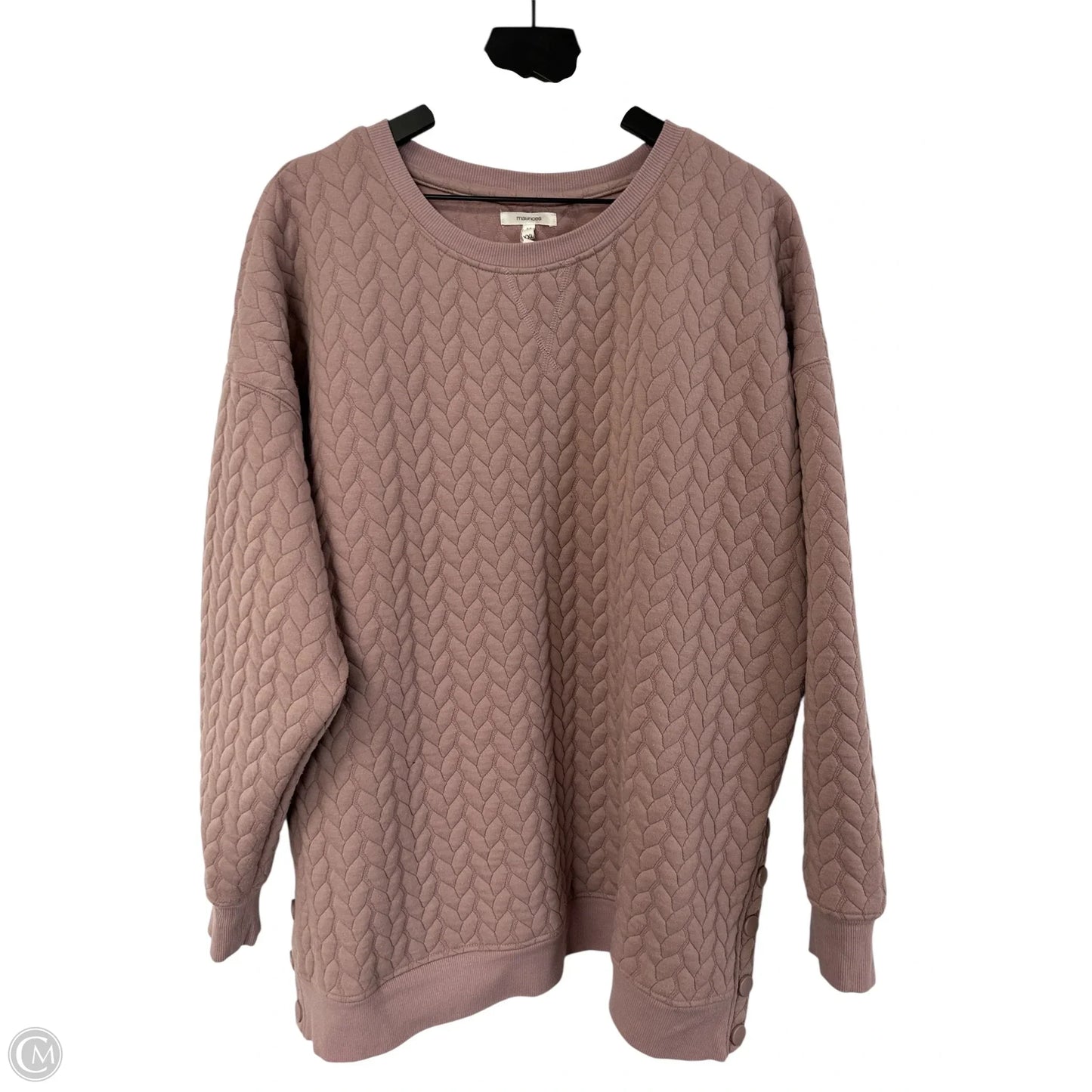 Sweatshirt Crewneck By Maurices In Mauve, Size: Xxl