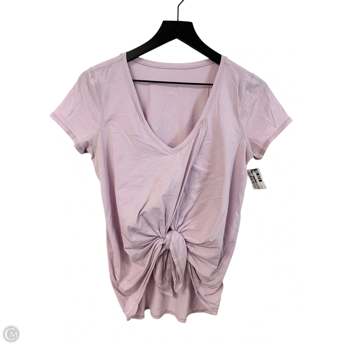 Athletic Top Short Sleeve By Lululemon In Purple, Size: 4
