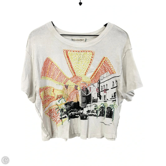 Top Short Sleeve By We The Free In Ivory, Size: S