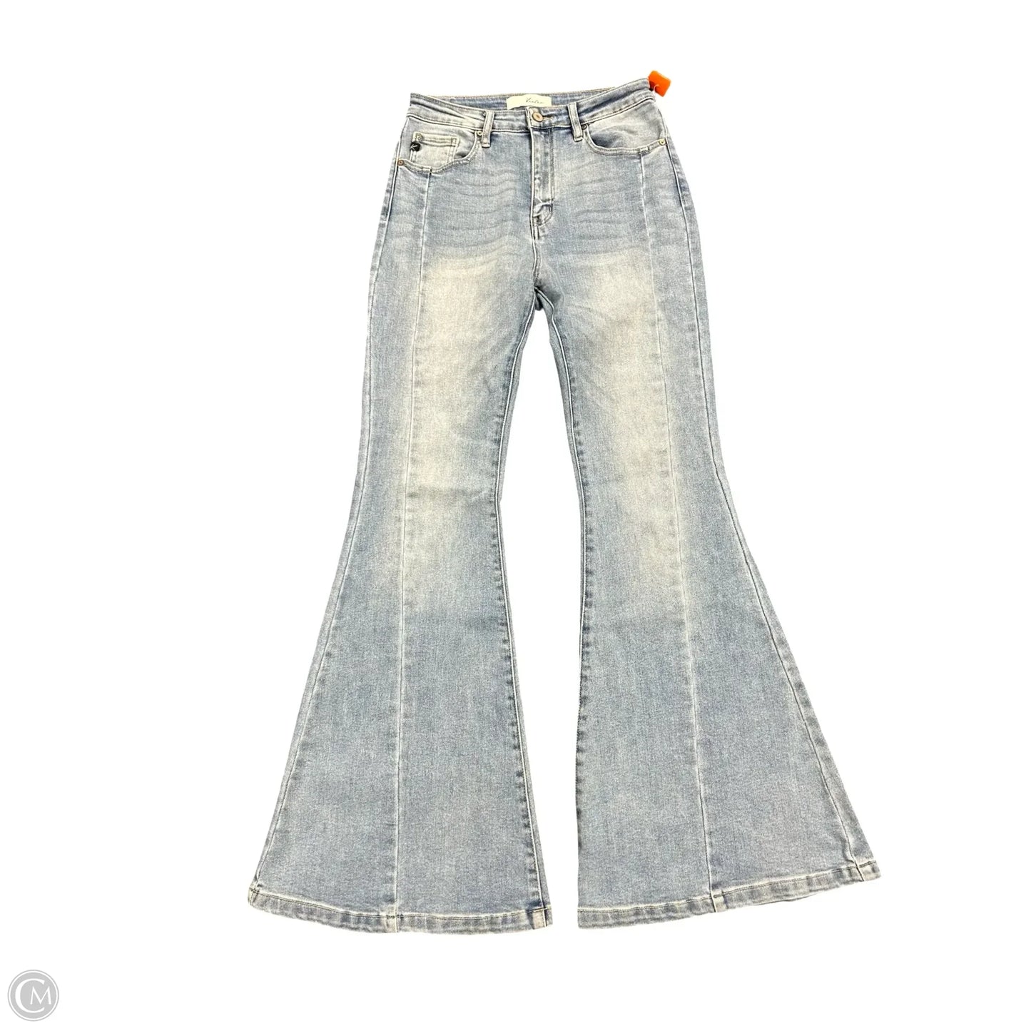Jeans Flared By Kancan In Blue Denim, Size: 8
