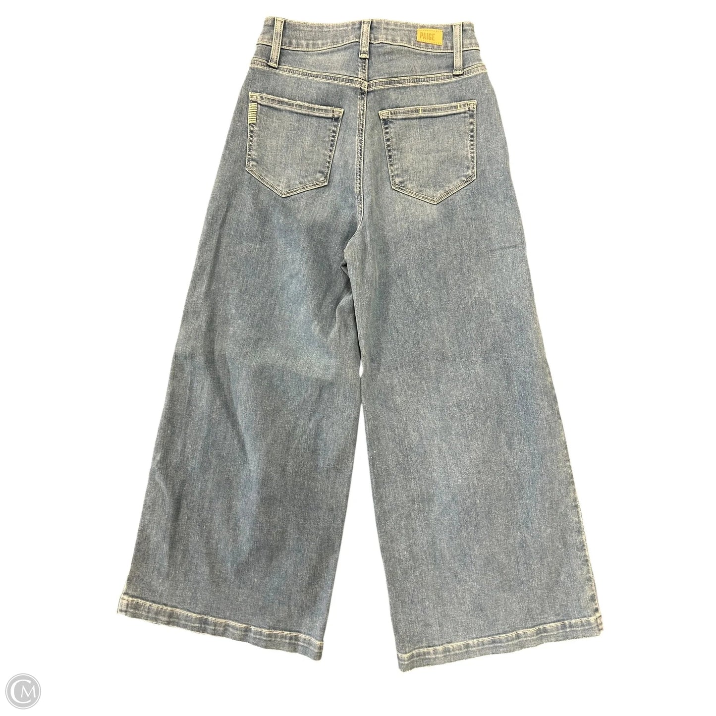 Jeans Wide Leg By Paige In Blue Denim, Size: 2