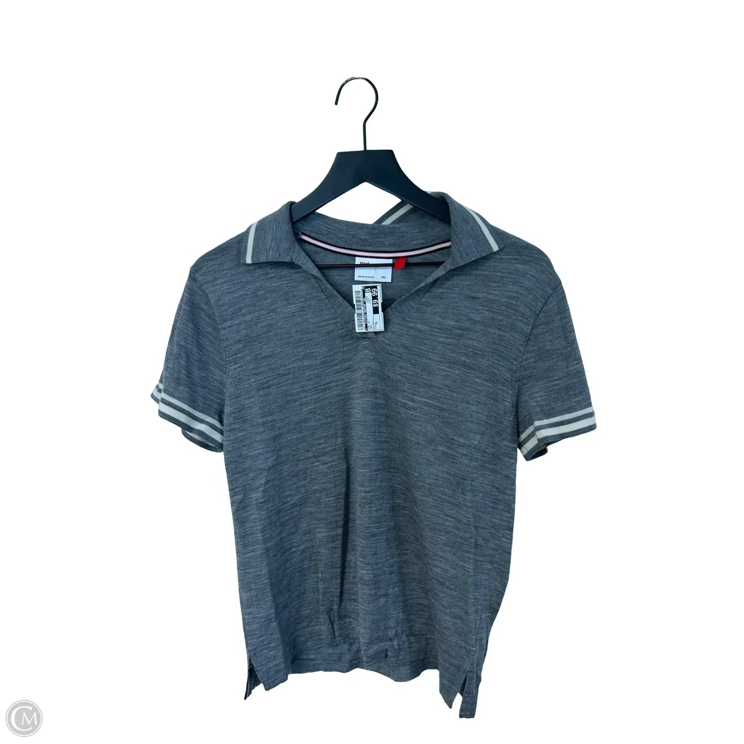 Top Short Sleeve By Clothes Mentor In Grey, Size: Xl