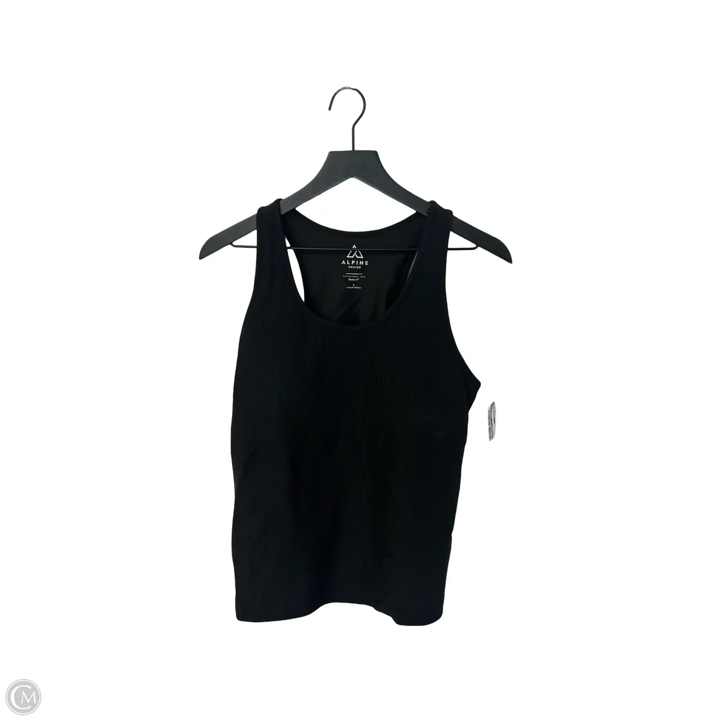 Athletic Tank Top By Alpine Tek In Black, Size: L