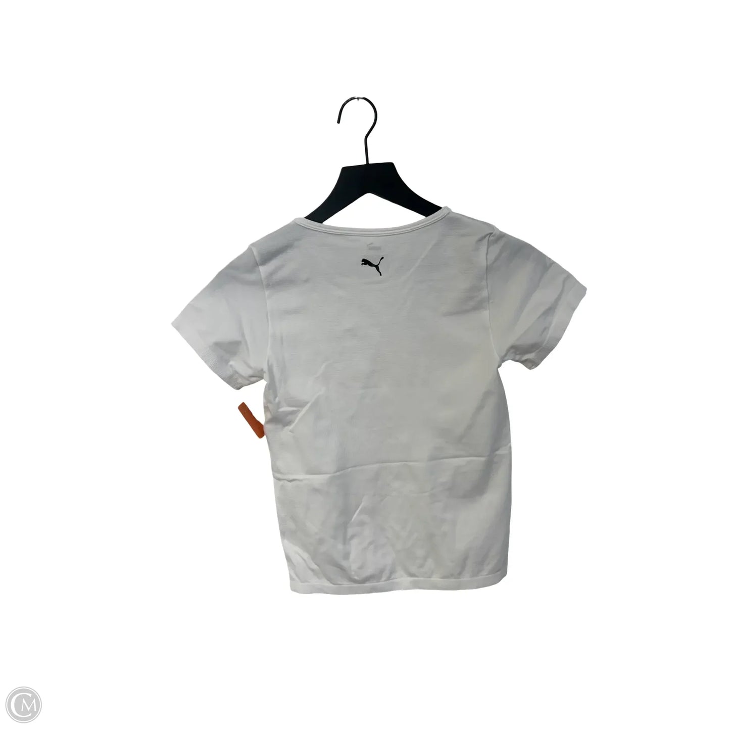 Athletic Top Short Sleeve By Puma In White, Size: L