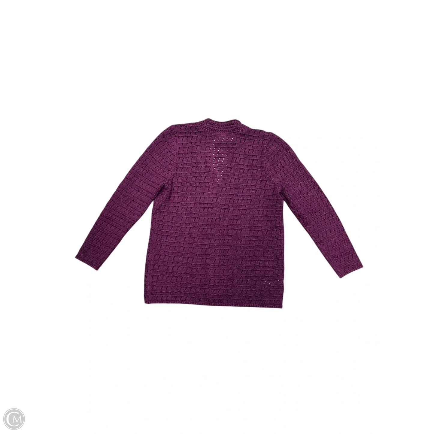 Sweater Cardigan By Loft In Purple, Size: Xs