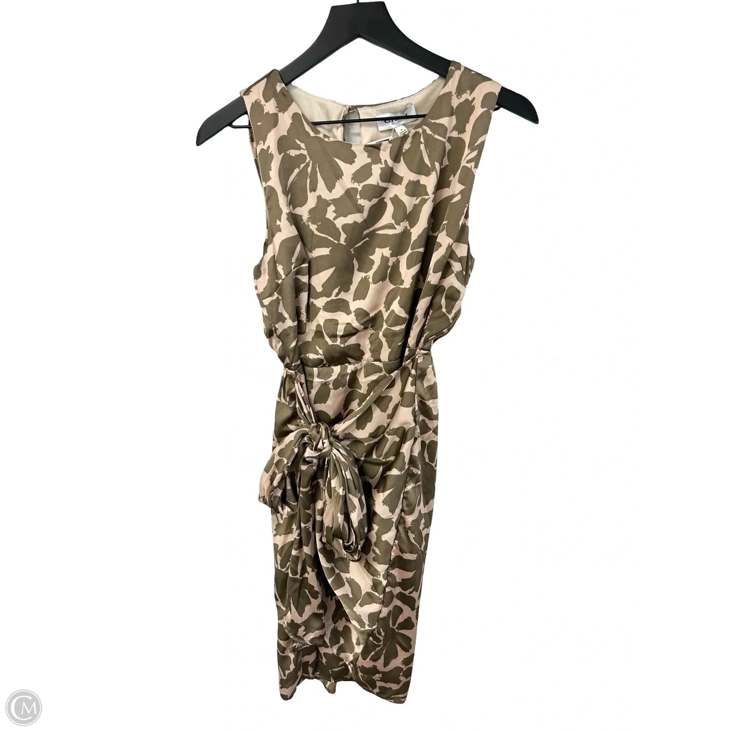 Dress Casual Short By Gilli In Green & Tan, Size: S