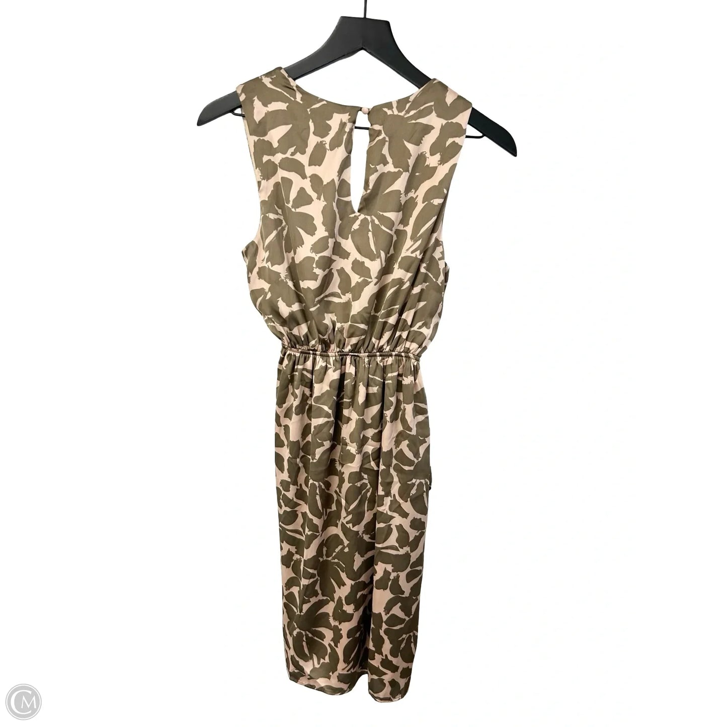 Dress Casual Short By Gilli In Green & Tan, Size: S