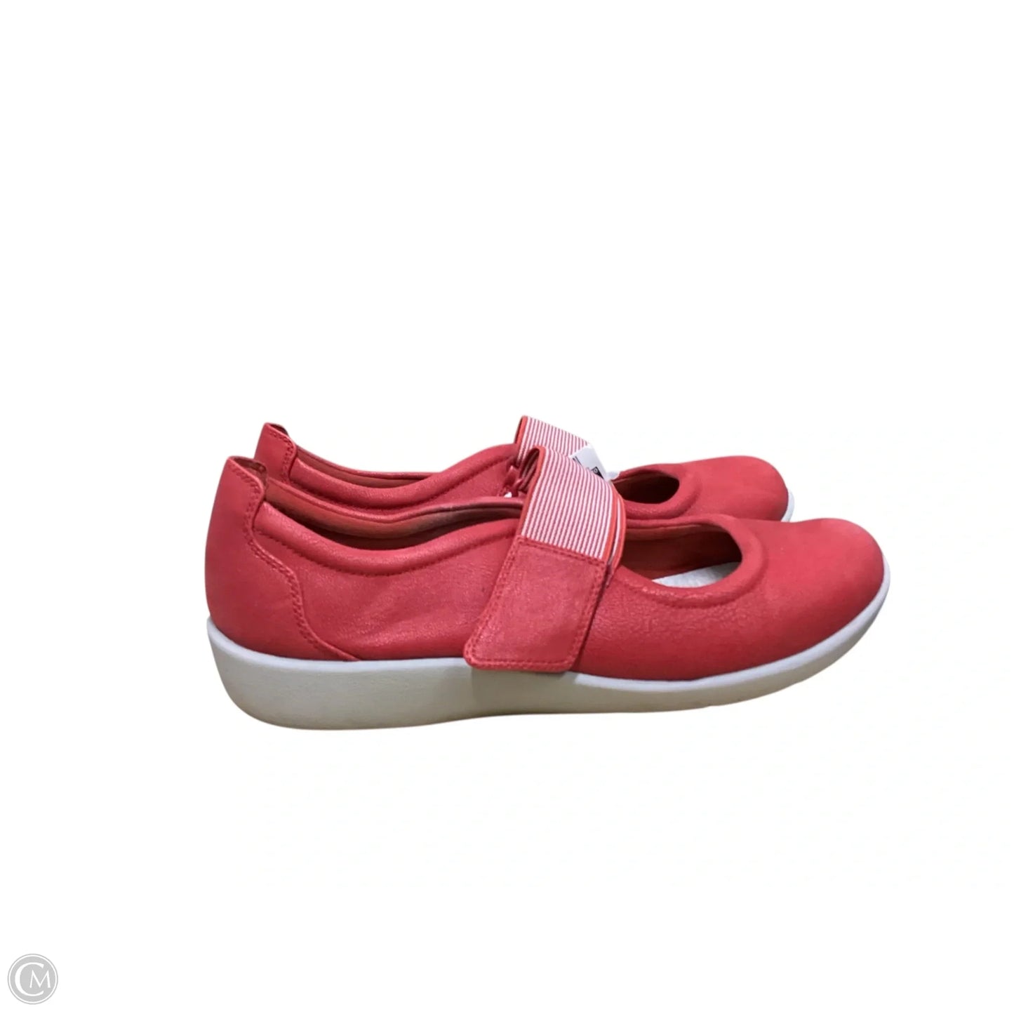 Shoes Flats By Clarks In Red, Size: 9.5